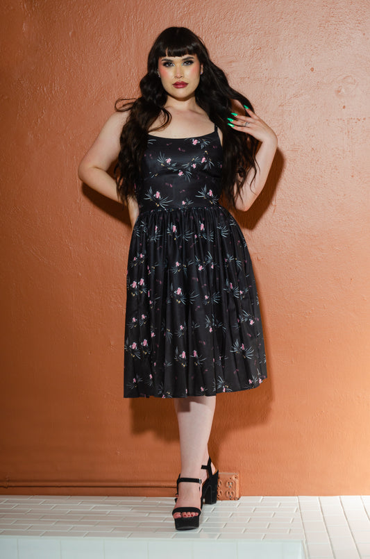 Jenny Dress in Hellcat Print by Ashley Urban | Pinup Couture