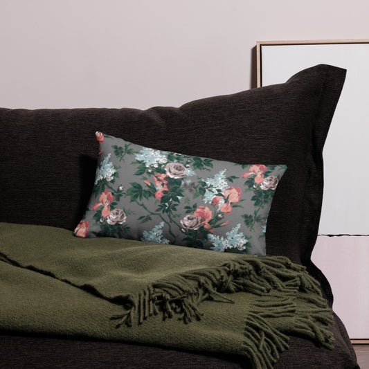 Premium Pillow J'Adore Bella Roses Print  | 3 Sizes | Pinup Couture Home