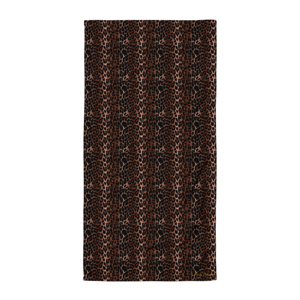 Arden OG Leopard Beach & Bath Towel | Pinup Couture Home